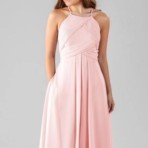 Kennedy Blue Milly Bridesmaid Chiffon Dress Blush